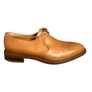 Men's Barrats Leather Cap Toe Oxford Dress Shoes Mens Tan Lace Up 41 8.5